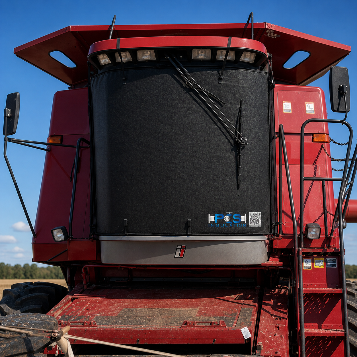 Agriculture / Heavy Equipment - Transport Windshield Protection CASE 30/40/50/60 series Combine 78 1/2" W x 64 1/2