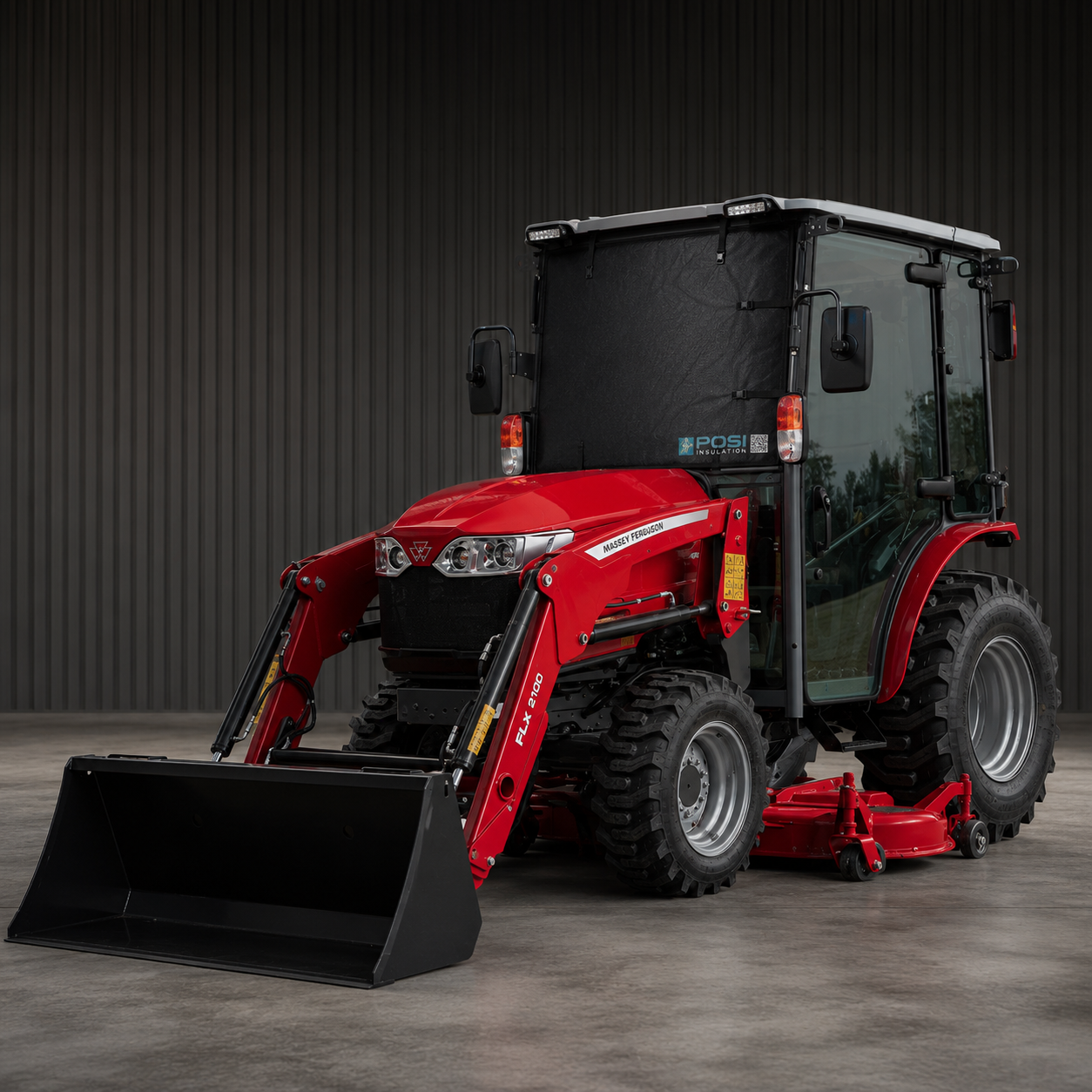 Agriculture / Heavy Equipment - Tractor/Loader Transport Windshield Protection Universal Compatible with Massey (And other brand) Medium Sized 50"W x 58"L