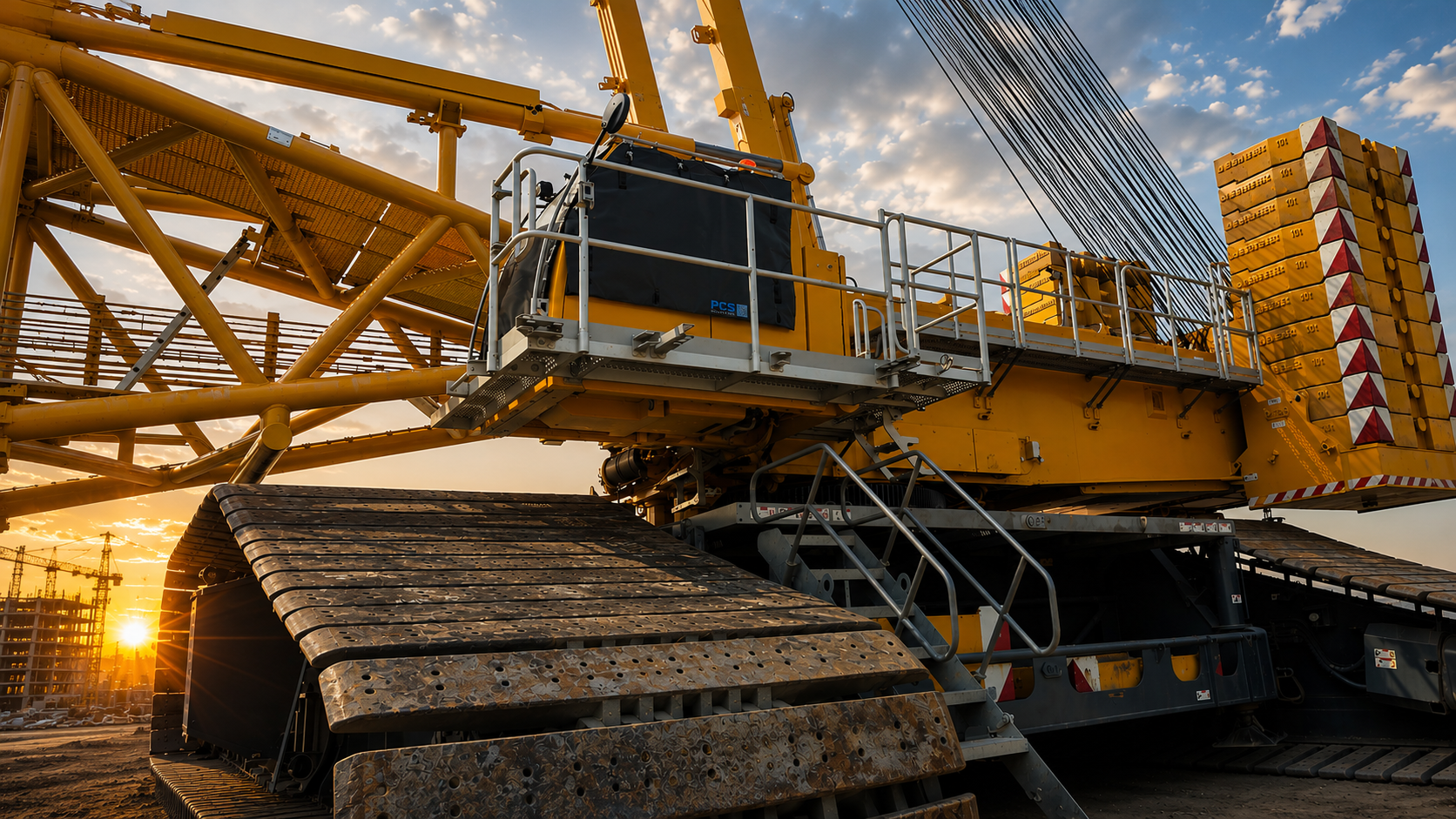 Liebherr LR1800 - Transport Windshield Protection (4 pieces - Left, Right, Front, Top = 1 set)
