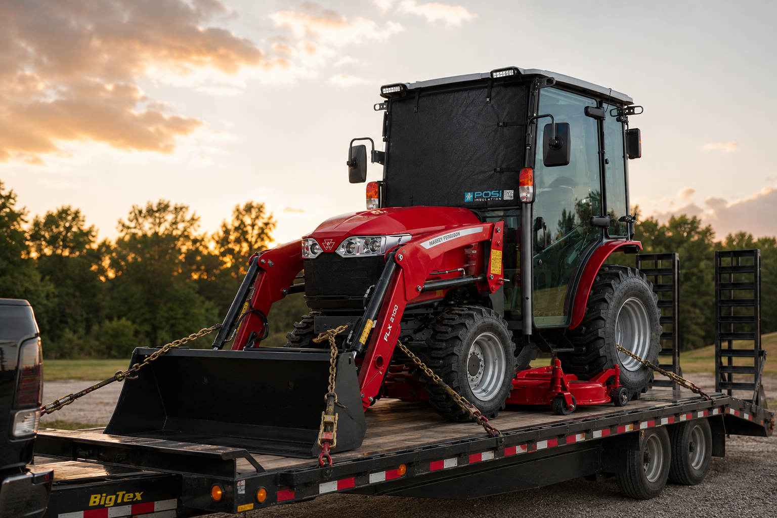 Agriculture / Heavy Equipment - Tractor/Loader Transport Windshield Protection Universal Compatible with Massey (And other brand) Medium Sized 50"W x 58"L