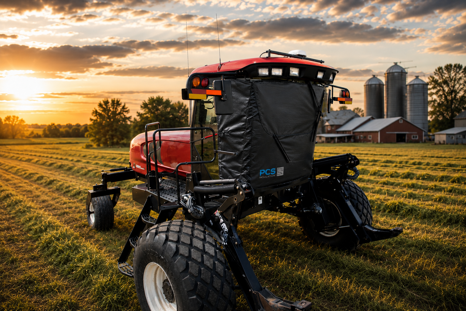 Agriculture/ Heavy Equipment -  Swather, Combine ect.58.5L x 104W - XLarge Transport Windshield Protection